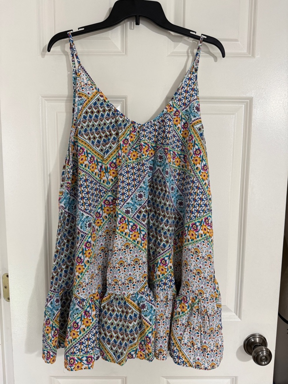 Jessica Simpson Multi-Color Floral Patchwork Sundress